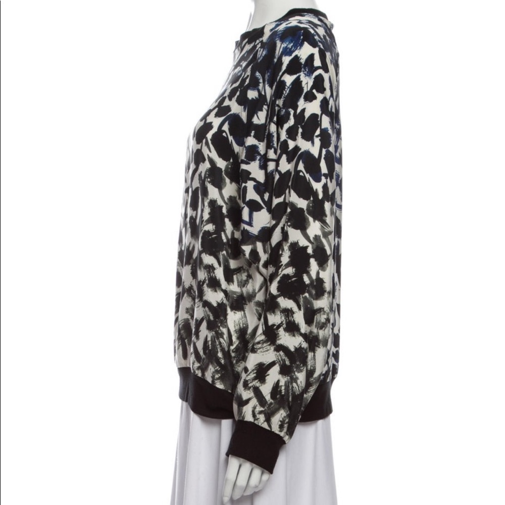 Cut25 by Yigal Azrouel Silk Printed Sweatshirt - Picture 3 of 5